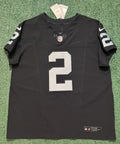 Ashton Jeanty Las Vegas Raiders Jersey #2 Nike Vapor Fuse Elite Black Size 48 (XL) NFL