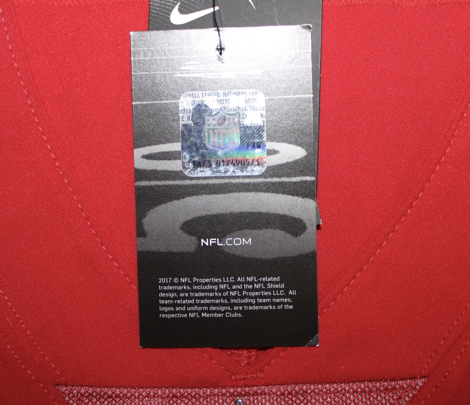 Talanoa Hufanga San Francisco 49ers Jersey #29 Nike Vapor FUSE Elite red Size 48 (XL) NFL
