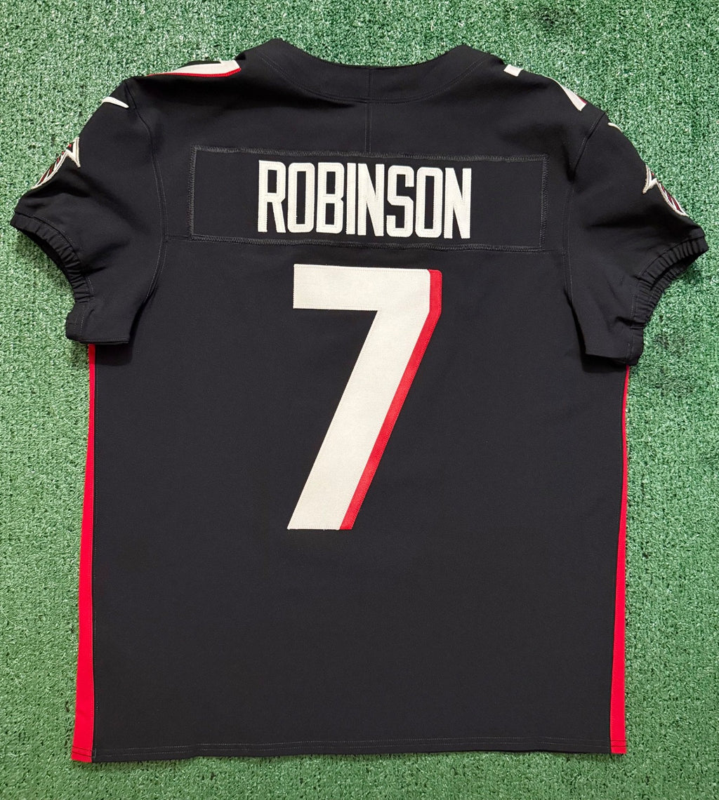 Bijan Robinson Atlanta Falcons Jersey #7 Nike Vapor FUSE Elite Black Size 44 (Large) NFL