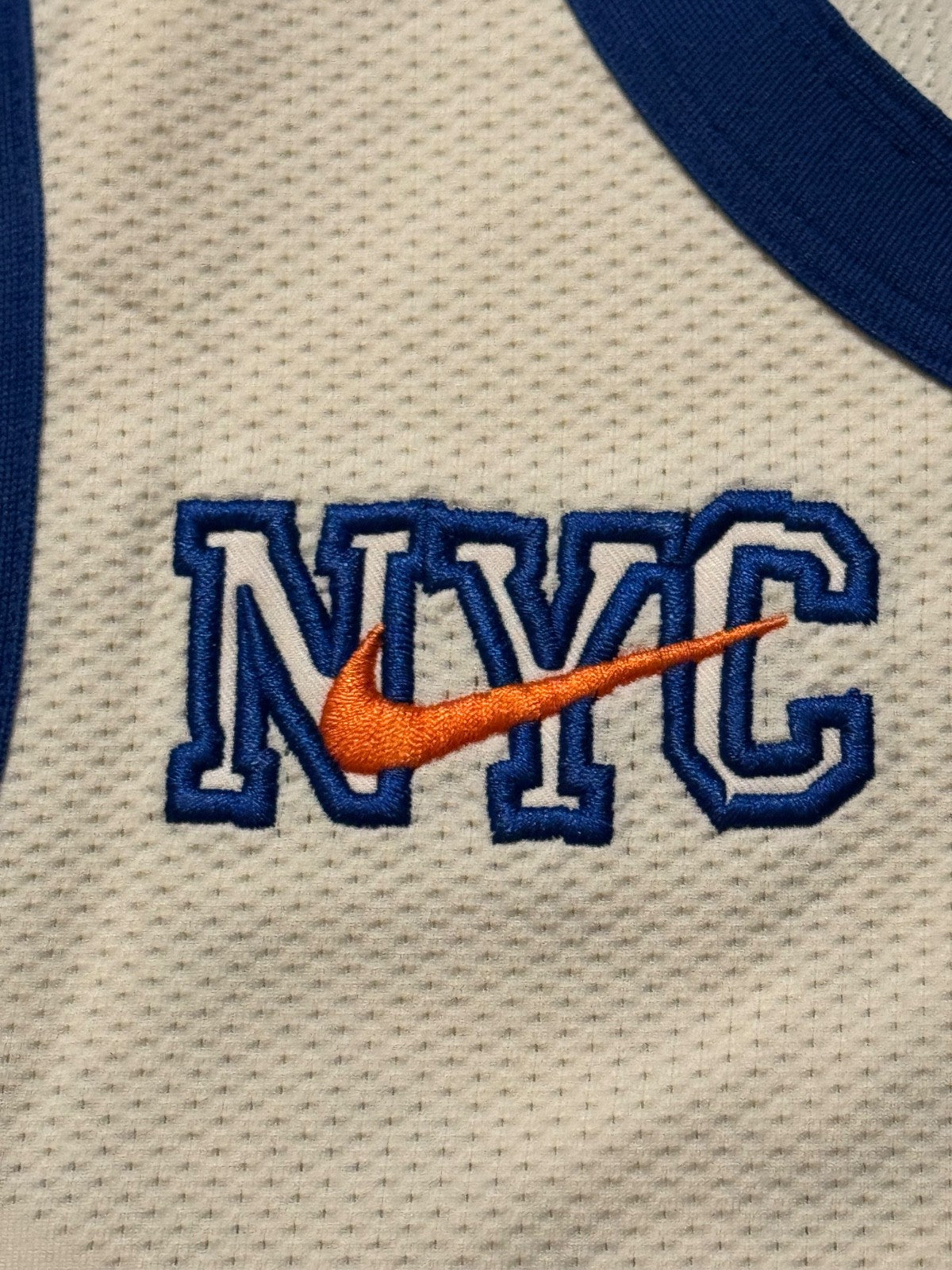 Jalen Brunson New York Knicks Jersey #11 Nike ADV Authentic Cream Size 48 (L) NBA
