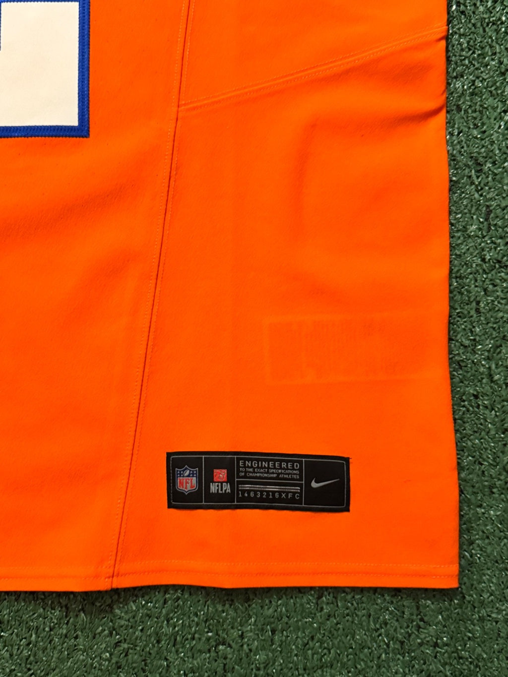 Pat Surtain II Denver Broncos Jersey #2 Nike Vapor Fuse Elite Orange Size 44 (L) NFL