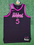 Anthony Edwards Minnesota Timberwolves Jersey #5 Nike ADV Authentic Black Size 48 (L) NBA