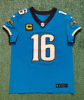 Trevor Lawrence Jacksonville Jaguars Jersey #16 Nike Vapor Fuse Elite Teal Size 44 (L) NFL
