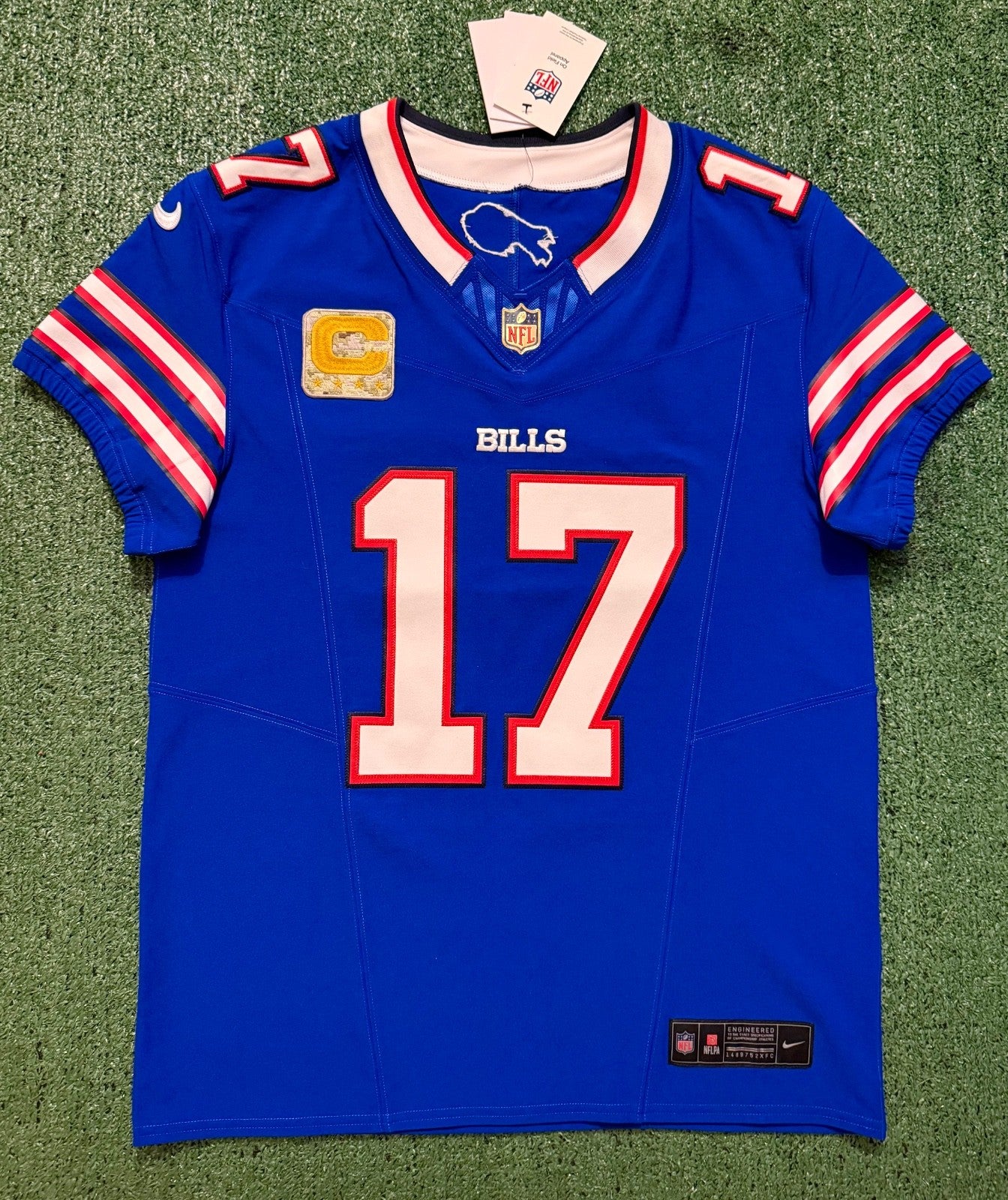 Josh Allen Buffalo Bills Jersey #17 Nike Vapor Fuse Elite Blue Size 40 (M) NFL