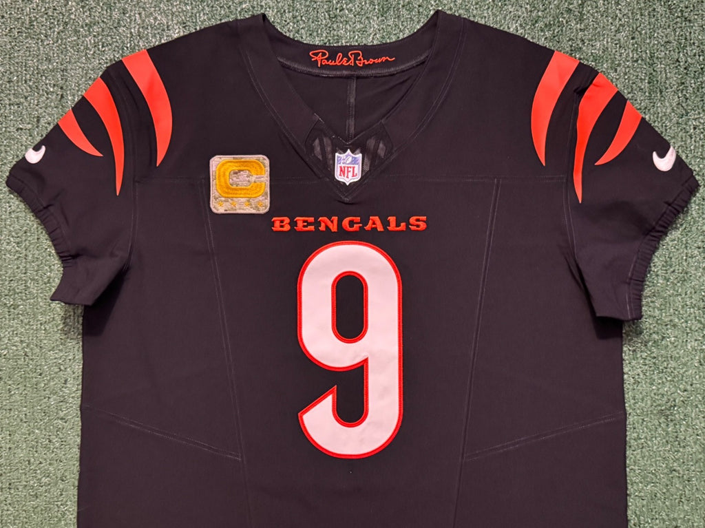 Joe Burrow Cincinnati Bengals Jersey #9 Nike Vapor FUSE Elite Black Size 48 (XL) NFL