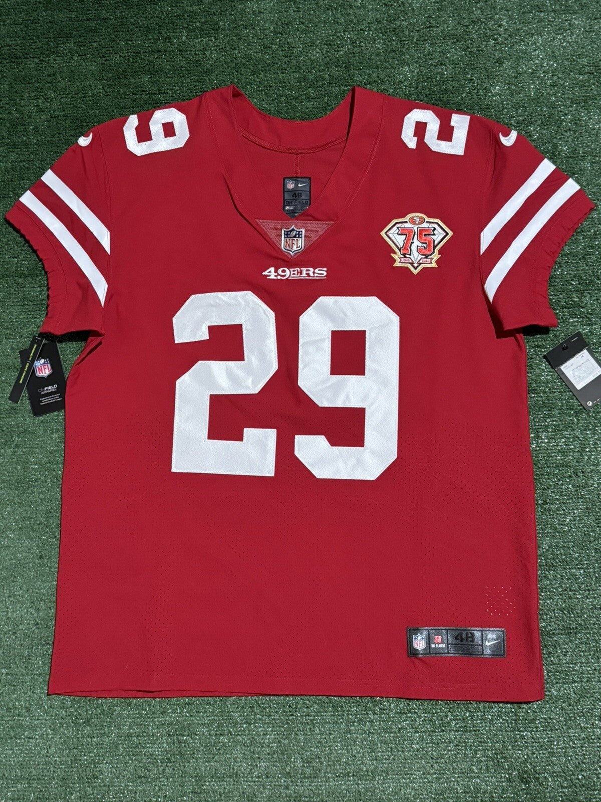 Talanoa Hufanga San Francisco 49ers Jersey #29 Nike Vapor Elite red Size 48 (XL) NFL