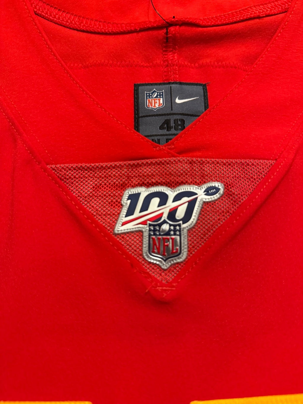Chris Jones Kansas City Chiefs Jersey #95 Nike Vapor Elite Red Size 48 (XL) NFL
