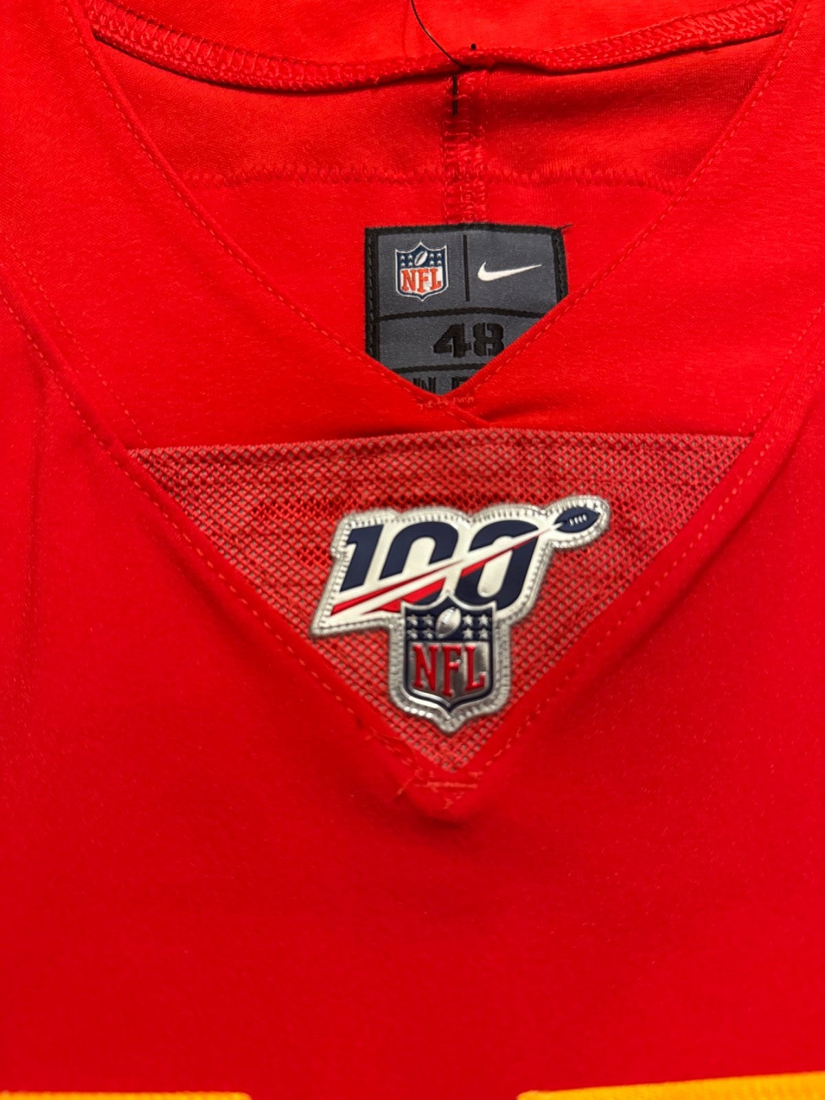 Chris Jones Kansas City Chiefs Jersey #95 Nike Vapor Elite Red Size 48 (XL) NFL