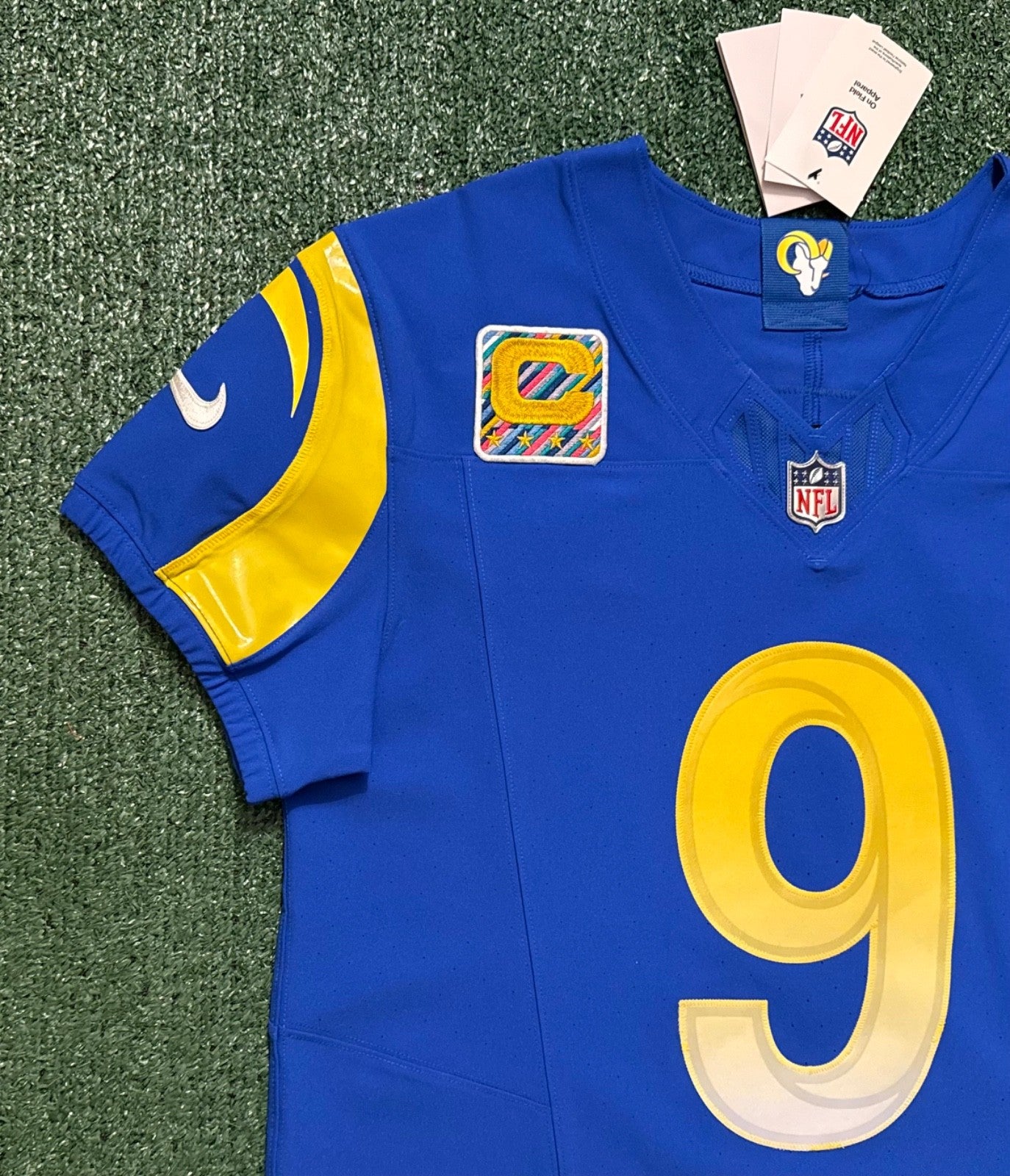 Matthew Stafford Los Angeles Rams Jersey #9 Nike Vapor FUSE Elite blue Size 40 (Medium) NFL