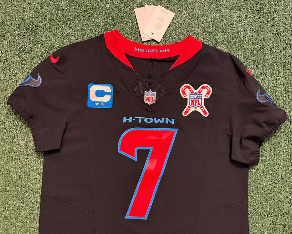 CJ Stroud Houston Texans Jersey #7 Nike Vapor Fuse Elite Navy Size 40 (M) NFL