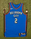 Shai Gilgeous-Alexander Oklahoma City Thunder Jersey #2 Nike VaporKnit Authentic Blue Size 48 (L) NBA