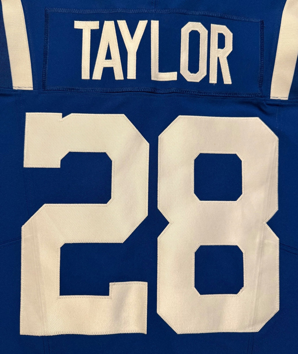 Jonathan Taylor Indianapolis Colts Jersey #28 Nike Vapor Fuse Elite Blue Size 44 (L) NFL
