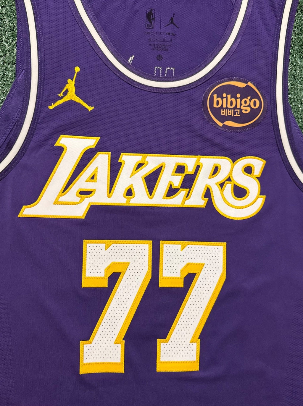 Luka Doncic Los Angeles Lakers Jersey #77 Nike ADV Authentic Purple Size 48 (L) NBA
