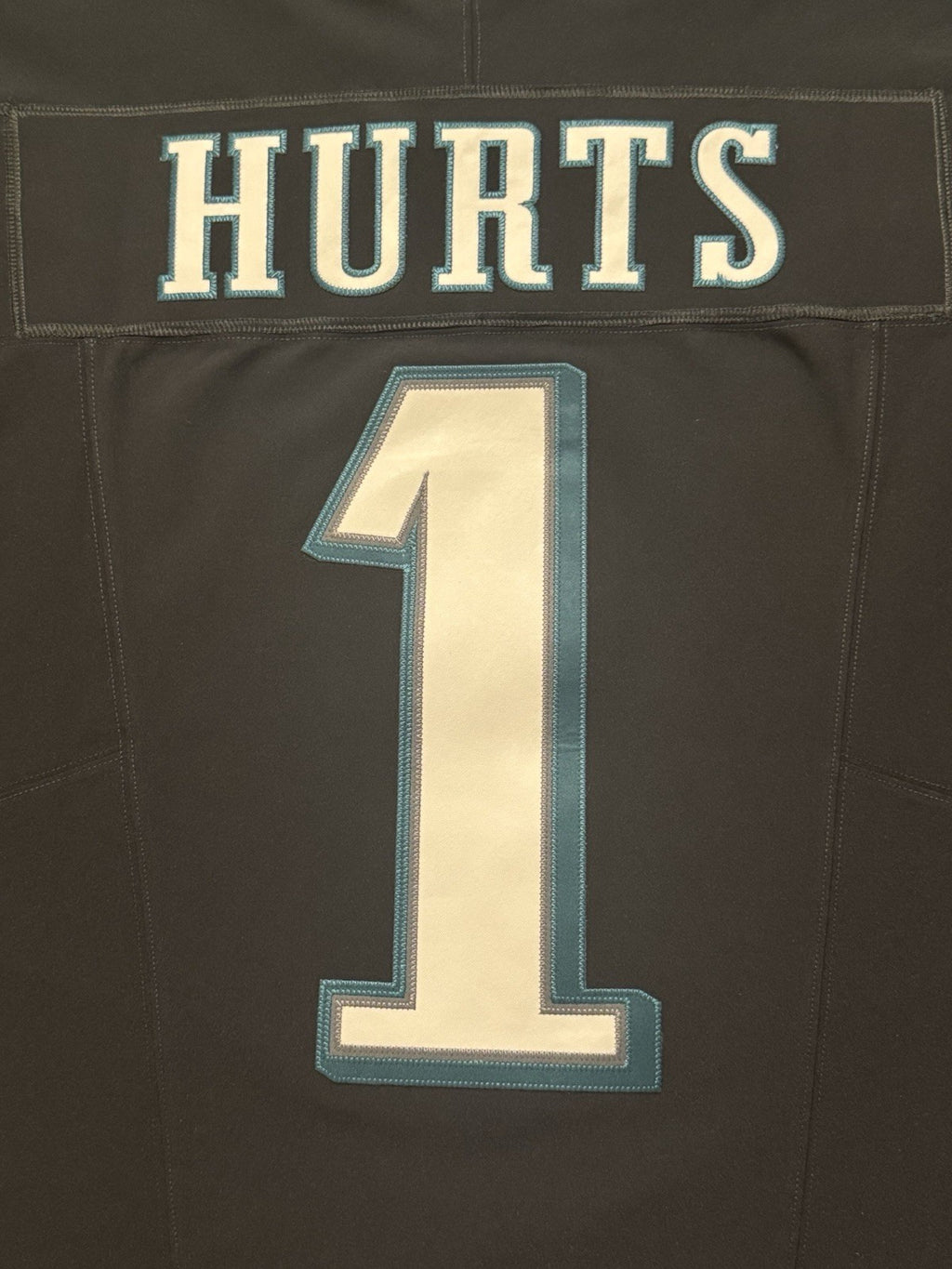 Jalen Hurts Philadelphia Eagles Jersey #1 Nike Vapor FUSE Elite Black size 44 (Large) NFL