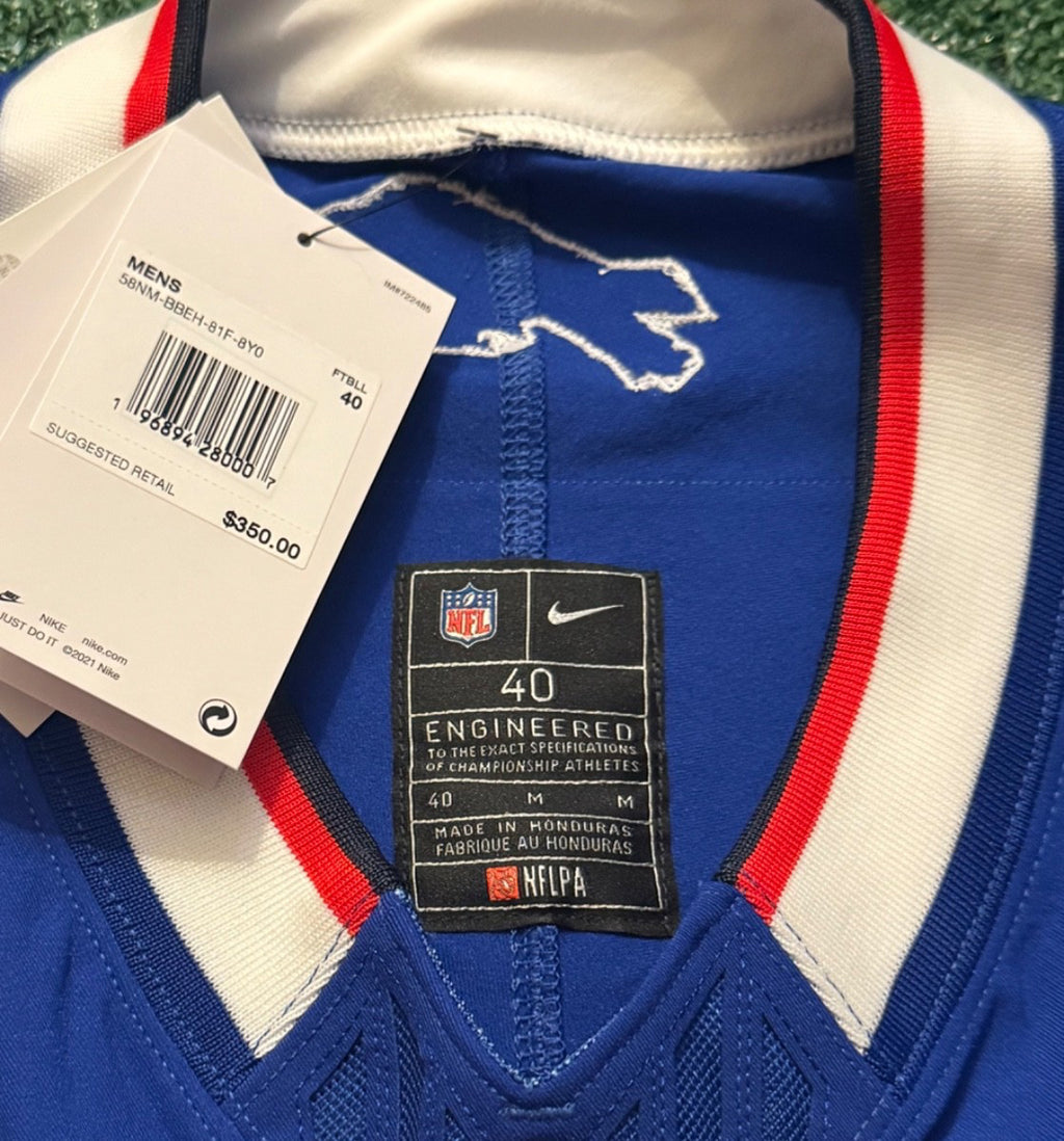 Josh Allen Buffalo Bills Jersey #17 Nike Vapor Fuse Elite Blue Size 40 (M) NFL