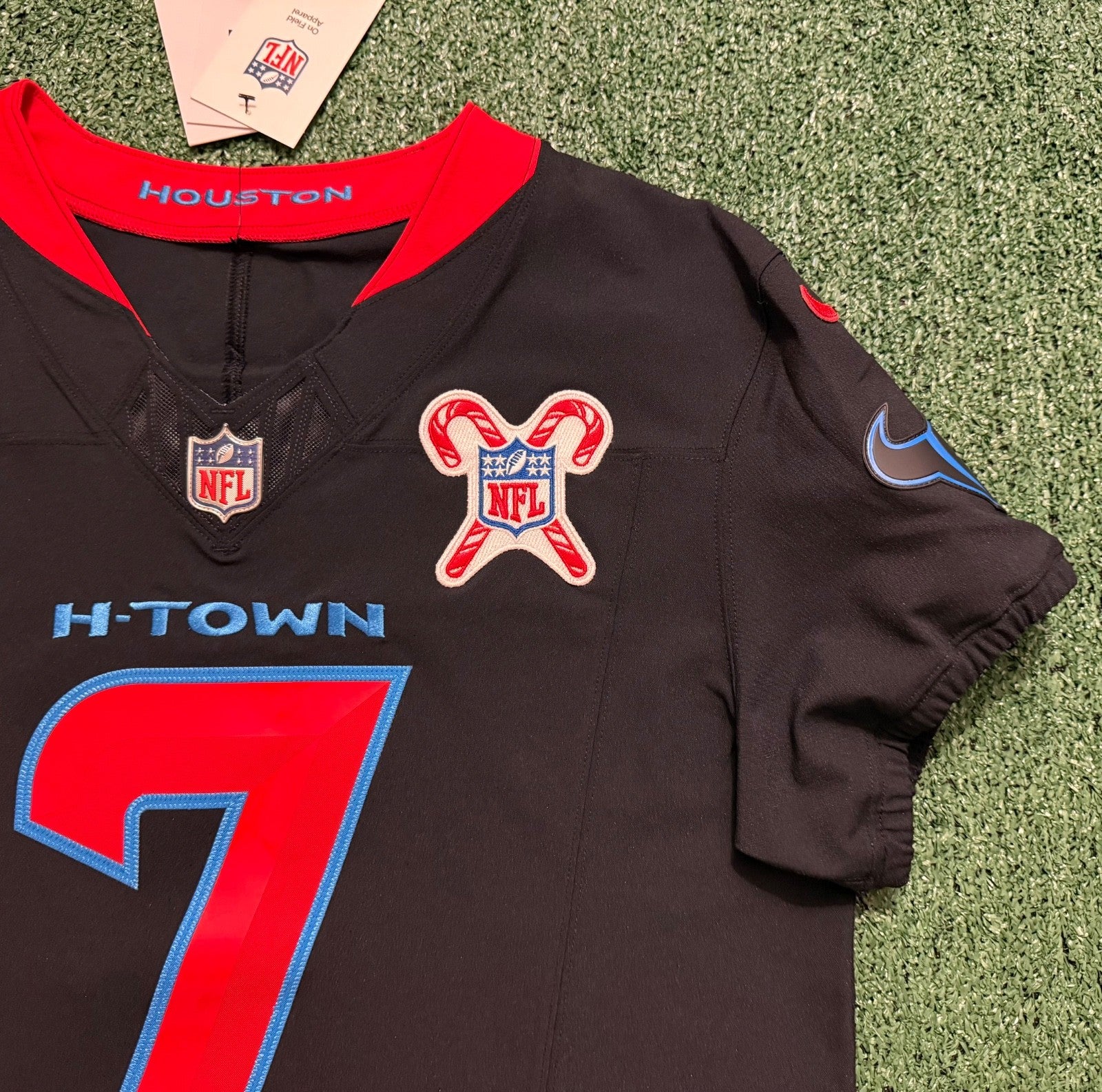CJ Stroud Houston Texans Jersey #7 Nike Vapor Fuse Elite Navy Size 40 (M) NFL