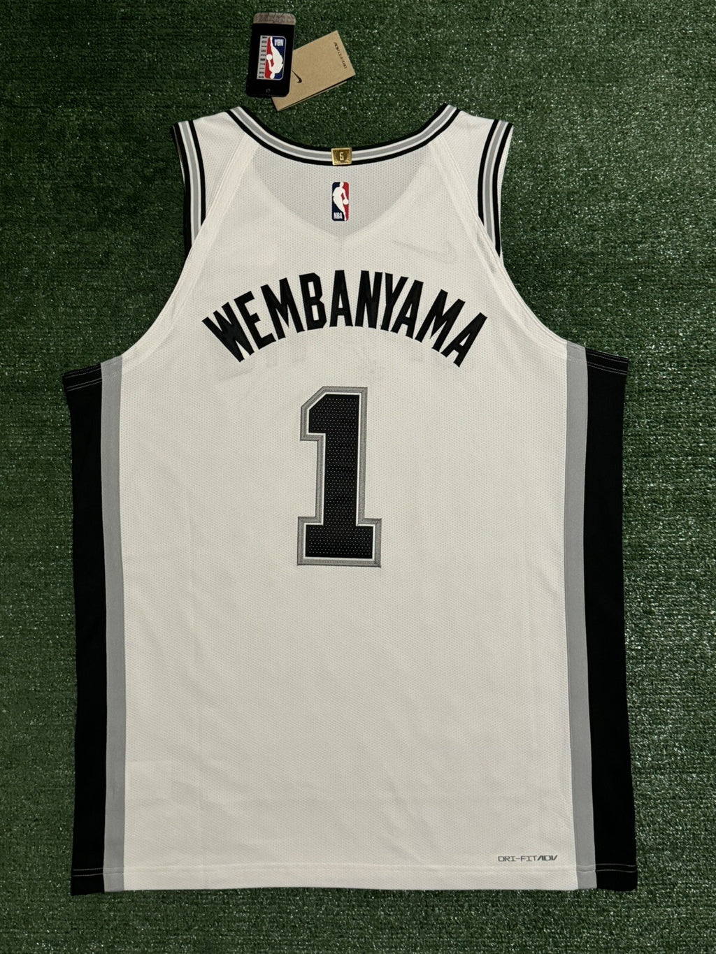 Victor Wembanyama San Antonio Spurs Jersey #1 Nike ADV Authentic White Size 52 (XL) NBA