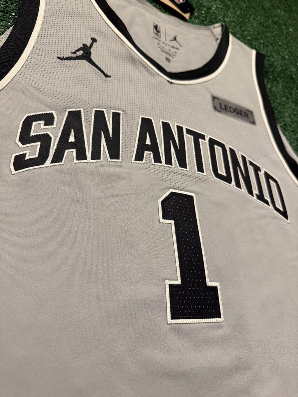 Victor Wembanyama San Antonio Spurs Jersey #1 Nike ADV Authentic Gray Size 48 (L) NBA