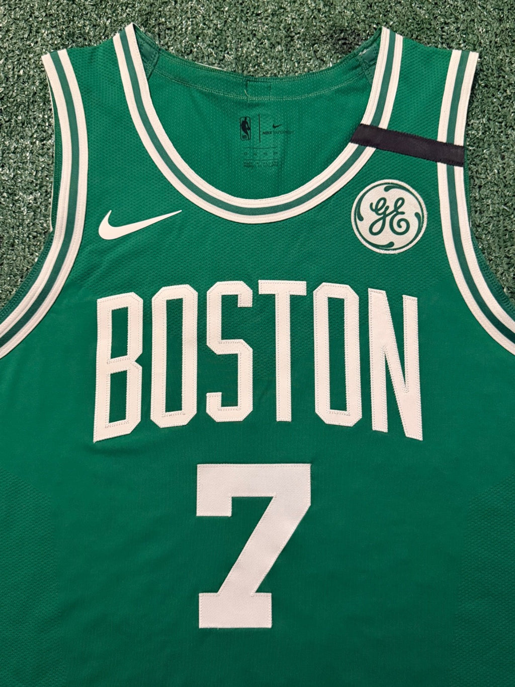 Jaylen Brown Boston Celtics Jersey #7 Nike Vaporknit Authentic Green Size 52 (XL) NBA