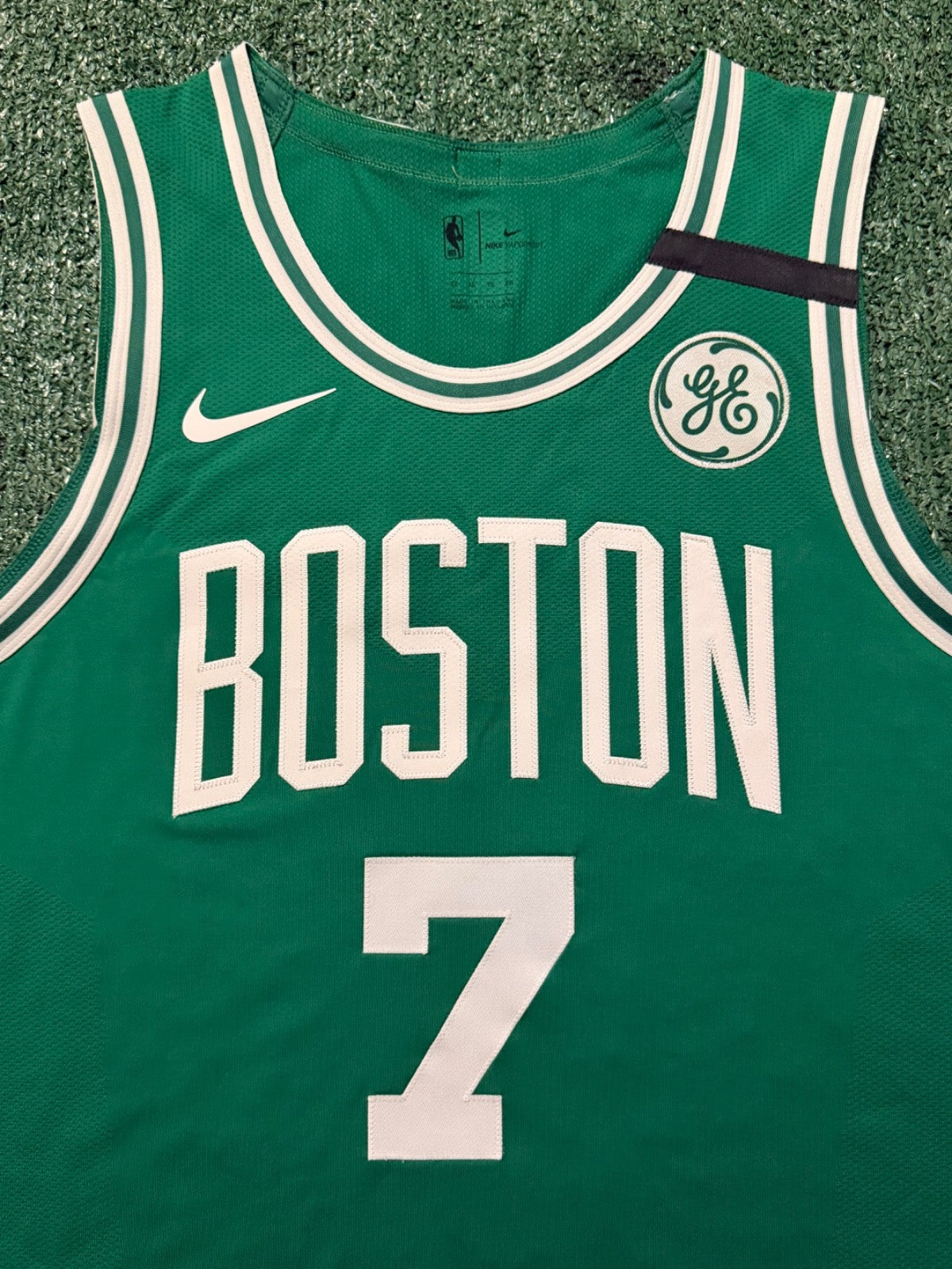 Jaylen Brown Boston Celtics Jersey #7 Nike Vaporknit Authentic Green Size 52 (XL) NBA