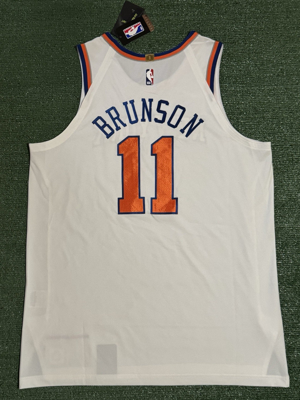 Jalen Brunson New York Knicks Jersey #11 Nike VaporKnit Authentic White Size 52 (XL) NBA