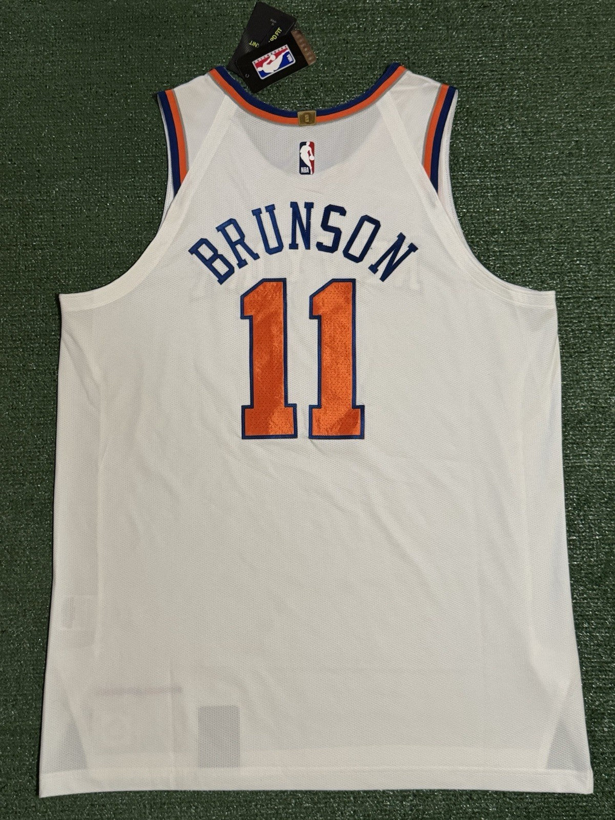 Jalen Brunson New York Knicks Jersey #11 Nike VaporKnit Authentic White Size 52 (XL) NBA