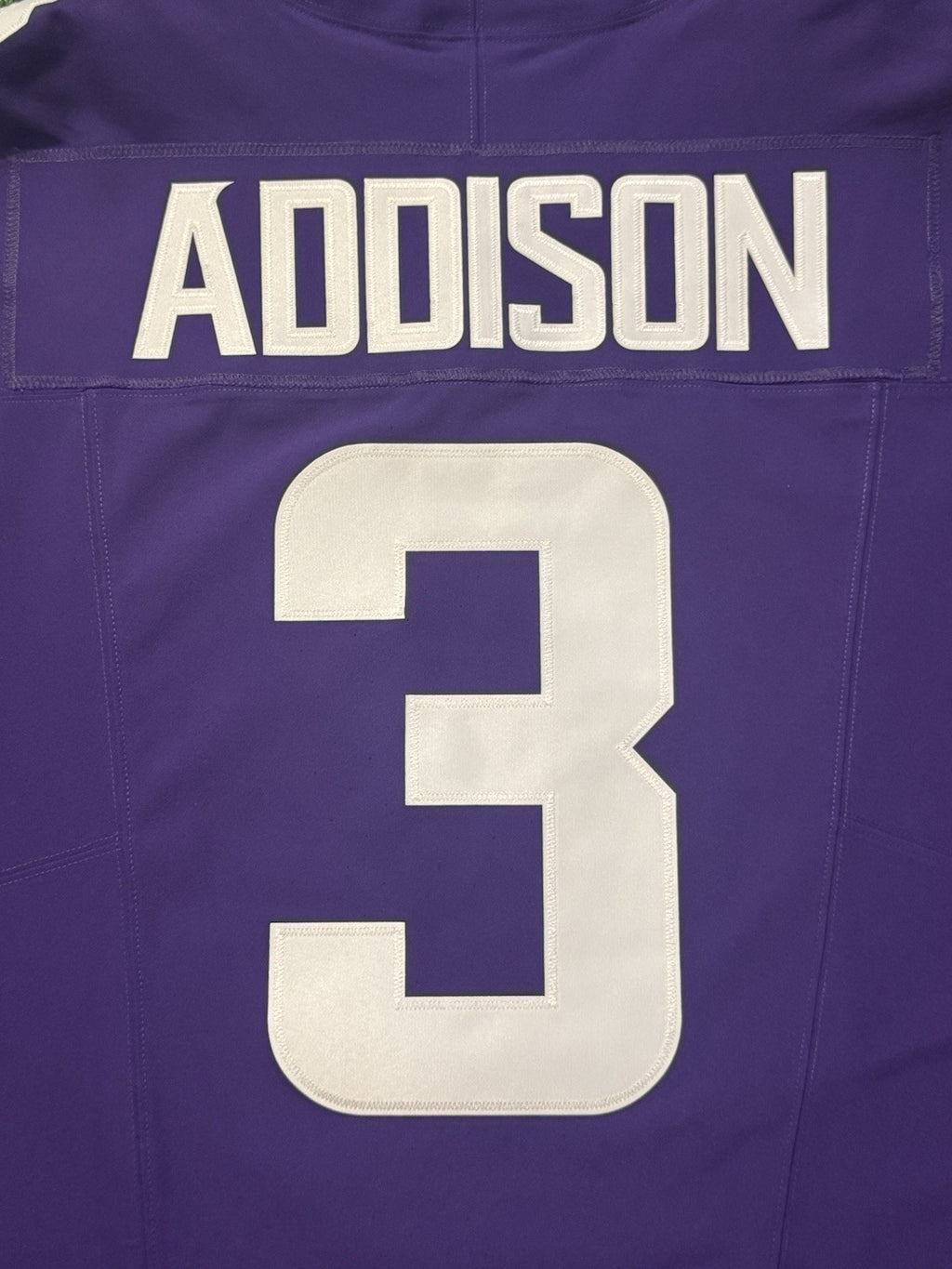 Jordan Addison Minnesota Vikings Jersey #3 Nike Vapor FUSE Elite Purple Size 44 (Large) NFL