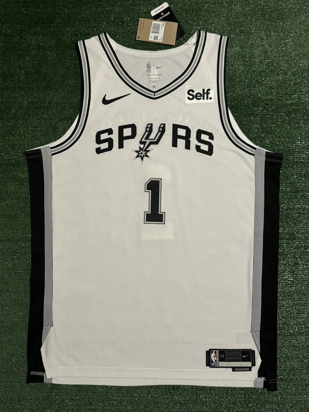 Victor Wembanyama San Antonio Spurs Jersey #1 Nike ADV Authentic White Size 52 (XL) NBA