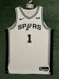 Victor Wembanyama San Antonio Spurs Jersey #1 Nike ADV Authentic White Size 52 (XL) NBA