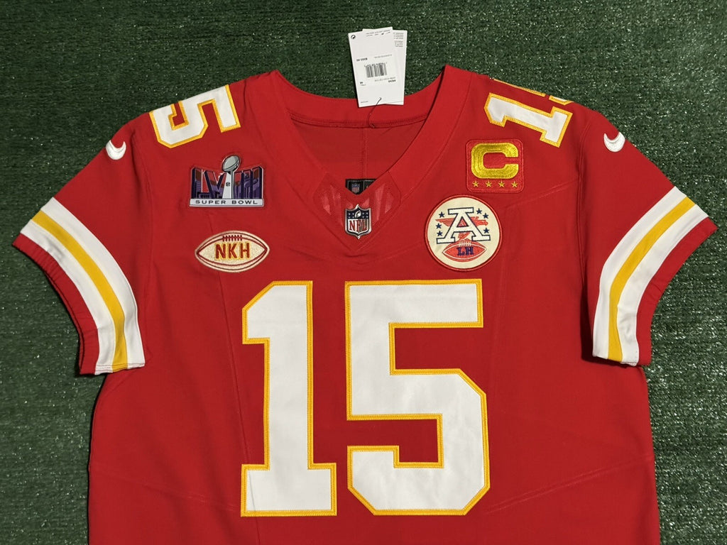 Patrick Mahomes Kansas City Chiefs Jersey #15 Nike Vapor FUSE Elite Red Size 48 (XL) NFL