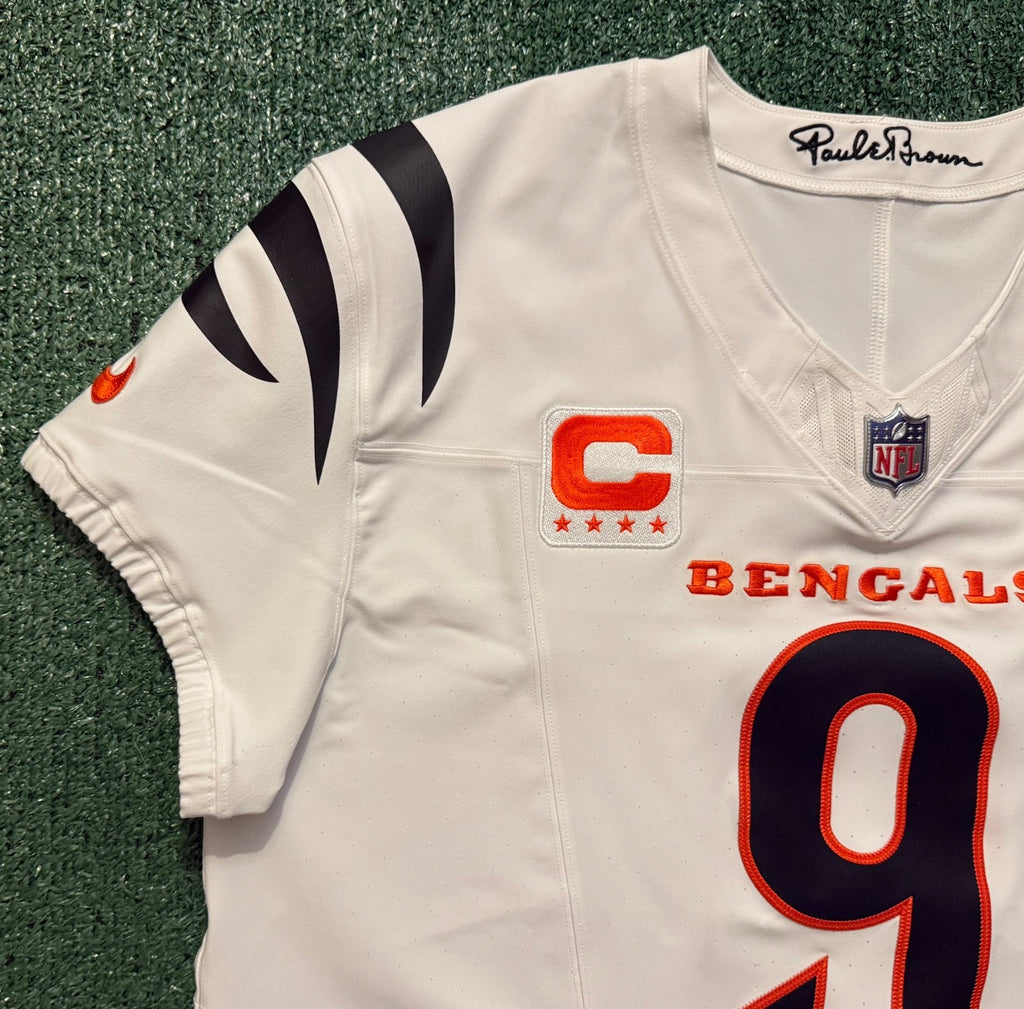 Joe Burrow Cincinnati Bengals Jersey #9 Nike Vapor FUSE Elite White Size 48 (XL) NFL