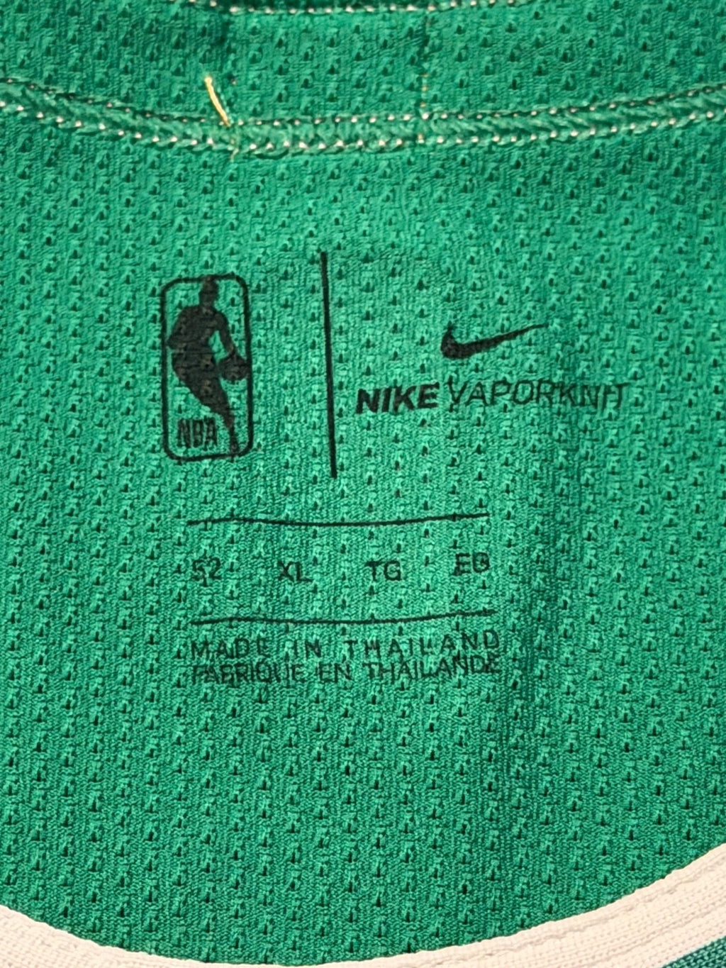 Jaylen Brown Boston Celtics Jersey #7 Nike Vaporknit Authentic Green Size 52 (XL) NBA