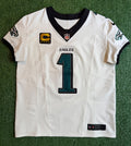 Jalen Hurts Philadelphia Eagles Jersey #1 Nike Vapor FUSE Elite White size 44 (Large) NFL
