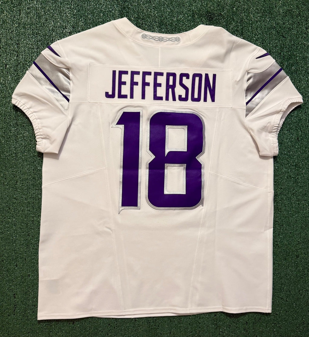 Justin Jefferson Minnesota Vikings Jersey #18 Nike Vapor FUSE Elite White Size 48 (XL) NFL