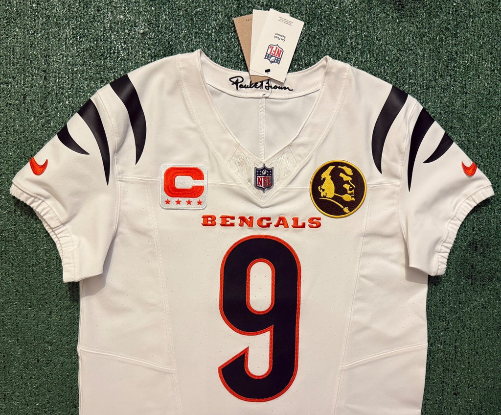 Joe Burrow Cincinnati Bengals Jersey #9 Nike Vapor FUSE Elite White Size 40 (M) NFL