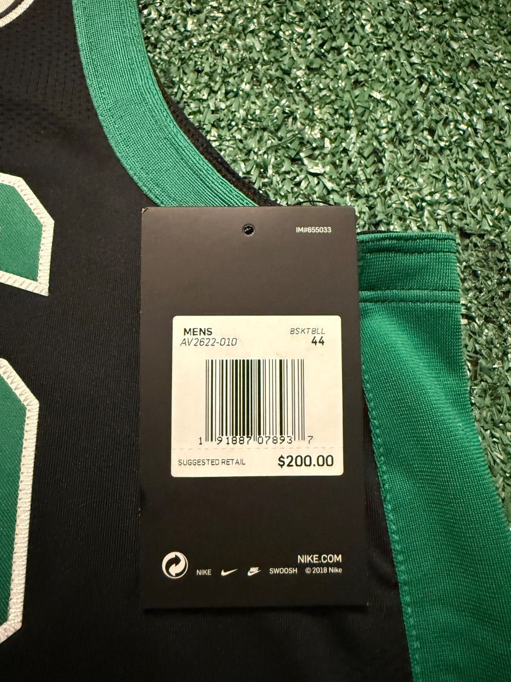 Jaylen Brown Boston Celtics Jersey #7 Nike Vaporknit Authentic Black Size 44 (Medium) NBA