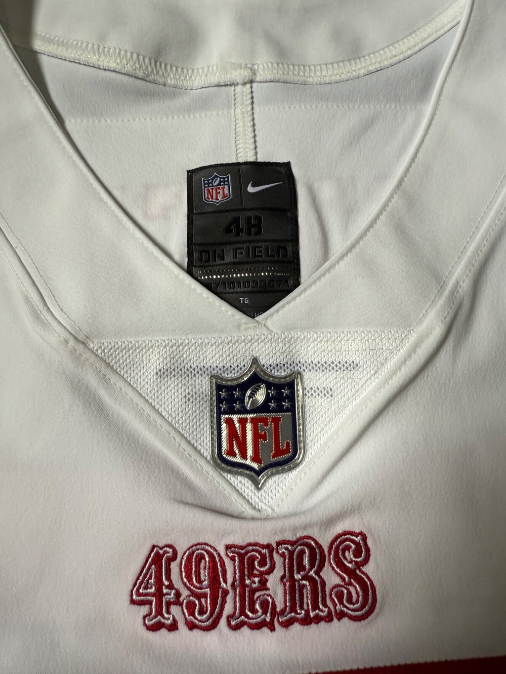 George Kittle San Francisco 49ers
Jersey #85 Nike Vapor Elite white
Size 48 (XL) NFL