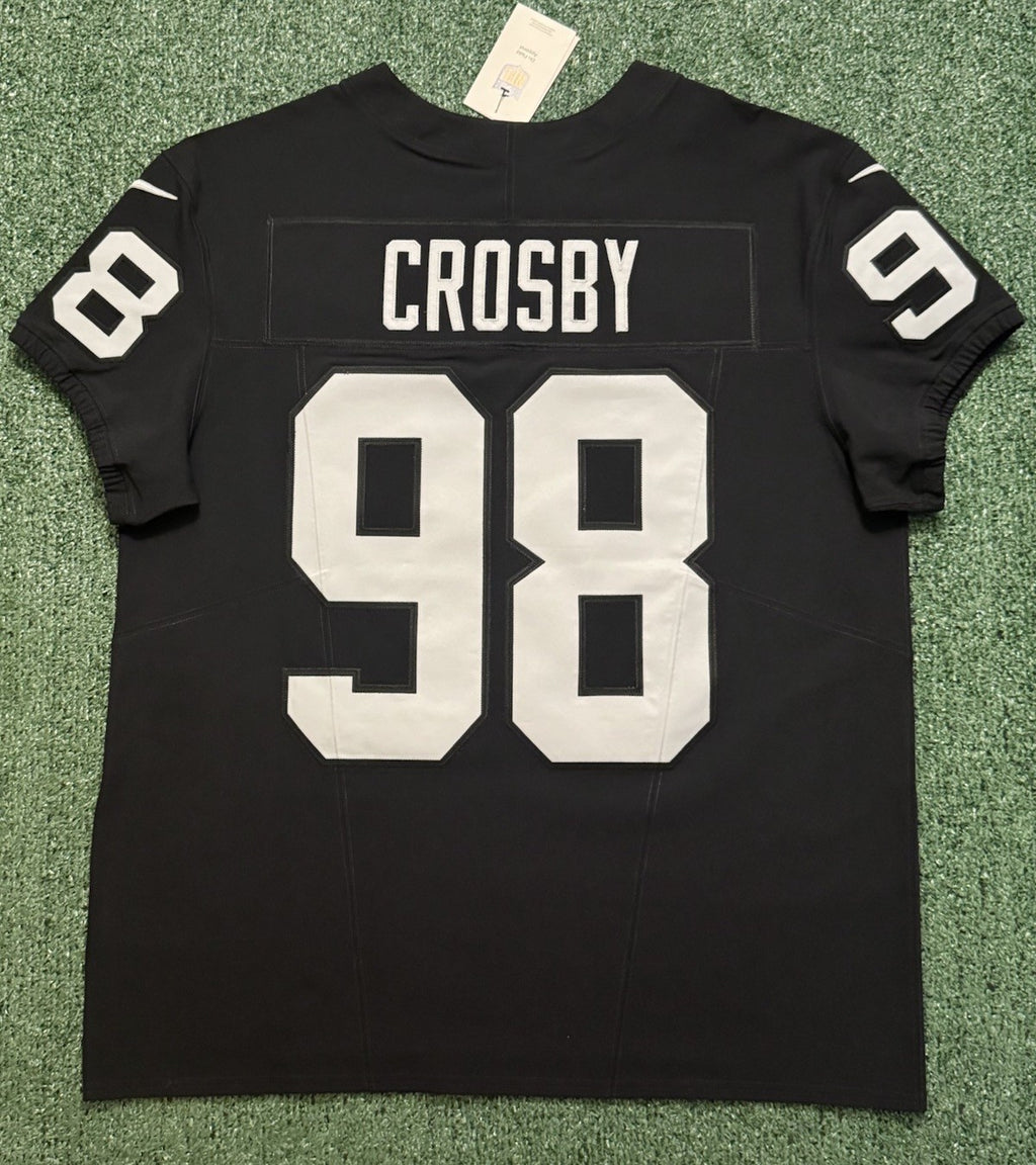 Maxx Crosby Las Vegas Raiders Jersey #98 Nike Vapor Fuse Elite Black Size 48 (XL) NFL