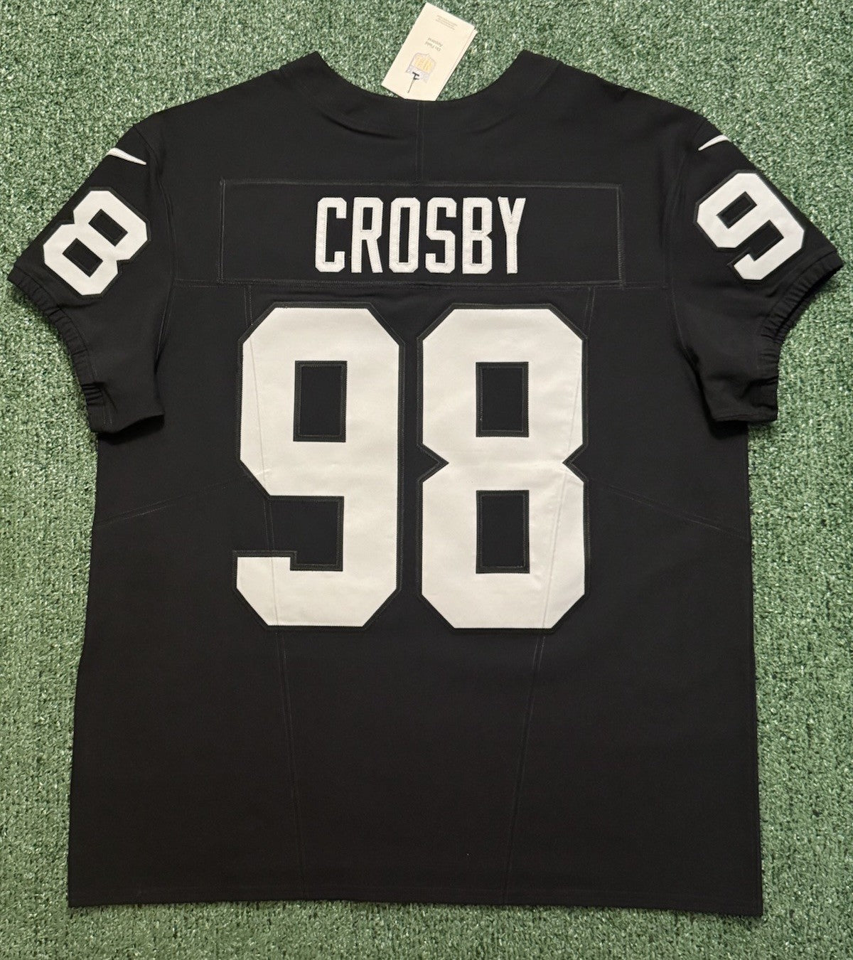 Maxx Crosby Las Vegas Raiders Jersey #98 Nike Vapor Fuse Elite Black Size 48 (XL) NFL
