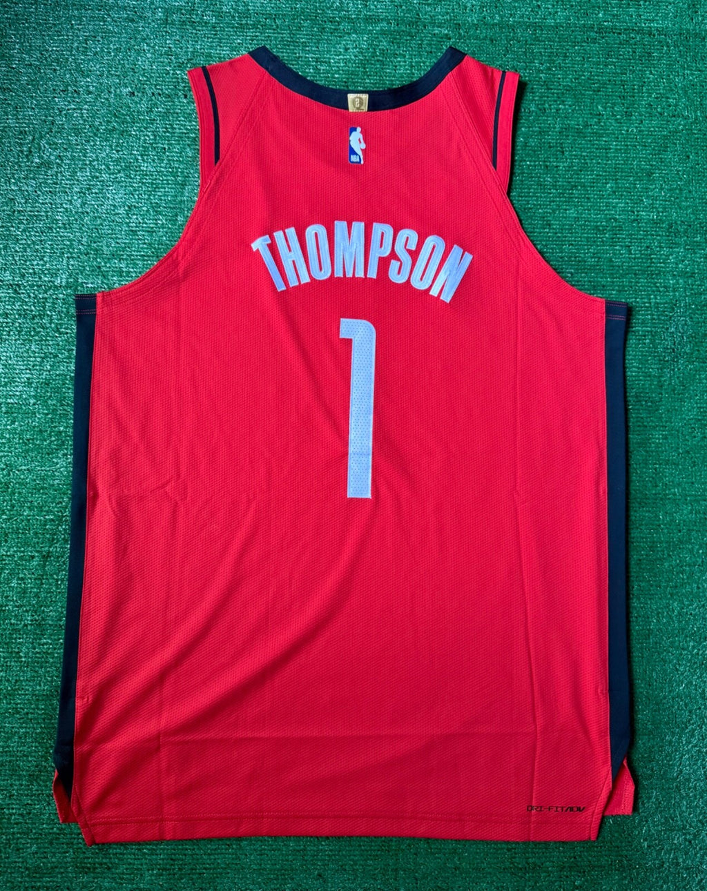 Amen Thompson Houston Rockets Jersey #1 Nike ADV Authentic Red Size 52 (XL) NBA