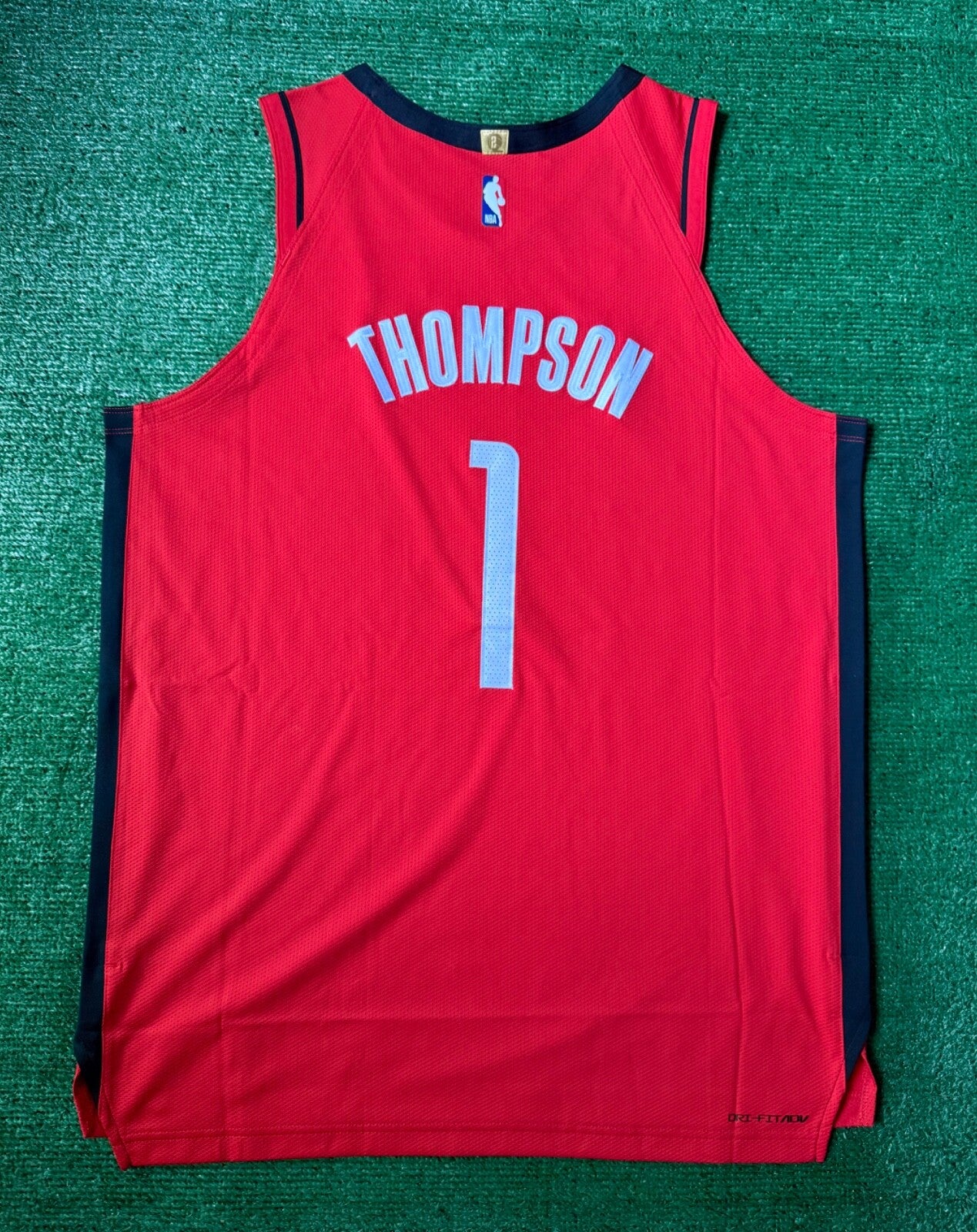Amen Thompson Houston Rockets Jersey #1 Nike ADV Authentic Red Size 52 (XL) NBA