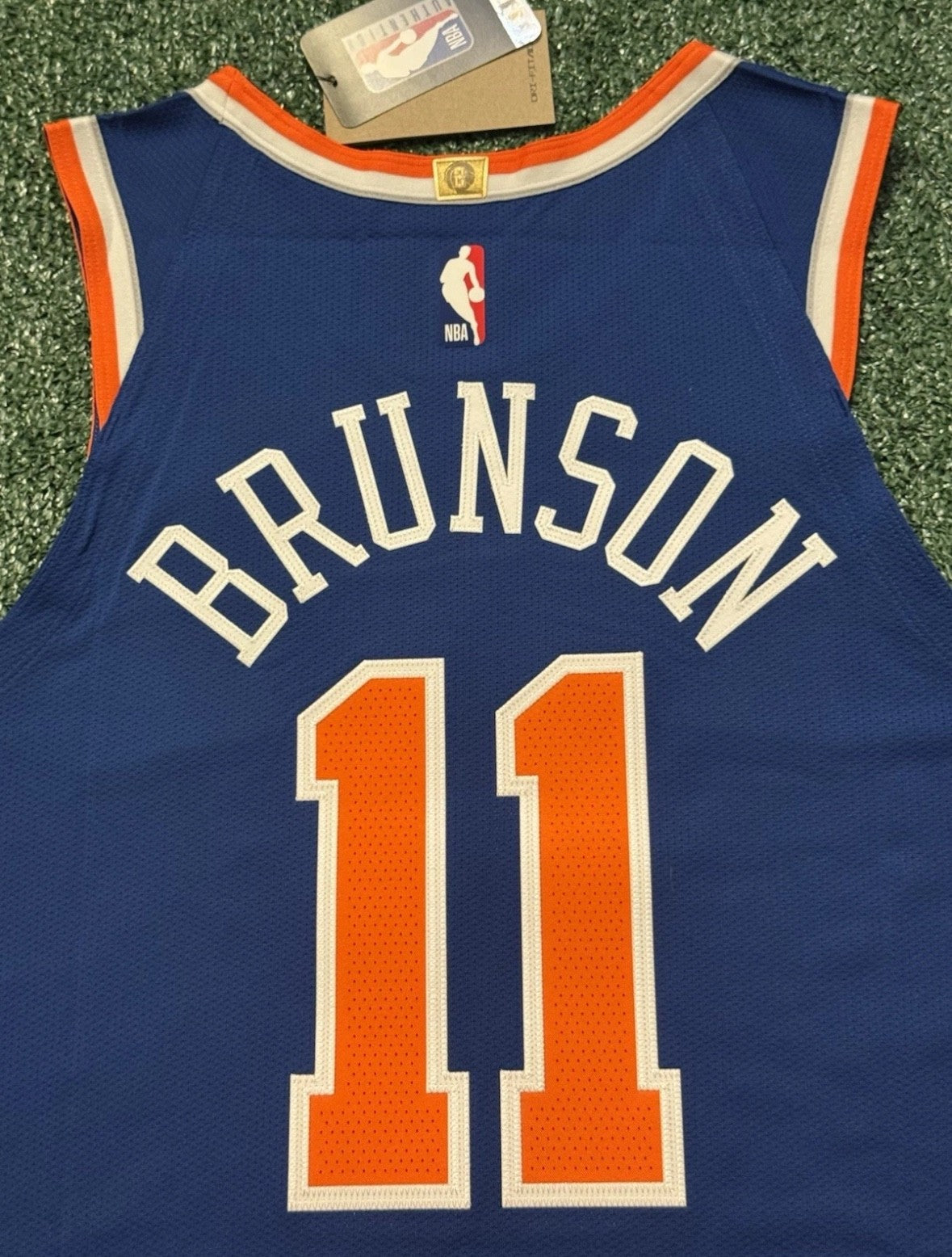 Jalen Brunson New York Knicks Jersey #11 Nike ADV Authentic Blue Size 48 (L) NBA