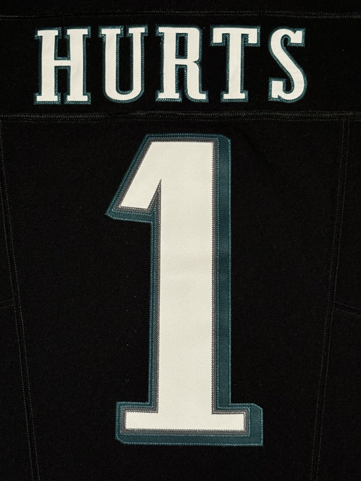 Jalen Hurts Philadelphia Eagles Jersey #1 Nike Vapor FUSE Elite Black size 40 (Medium) NFL