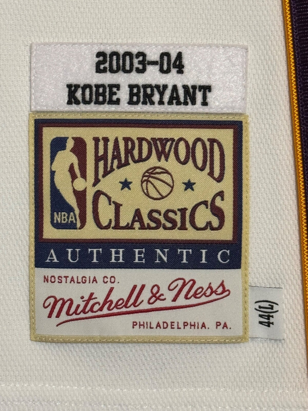 Kobe Bryant Los Angeles Lakers Jersey #24 Mitchell & Ness Authentic White Size 44 (L) NBA