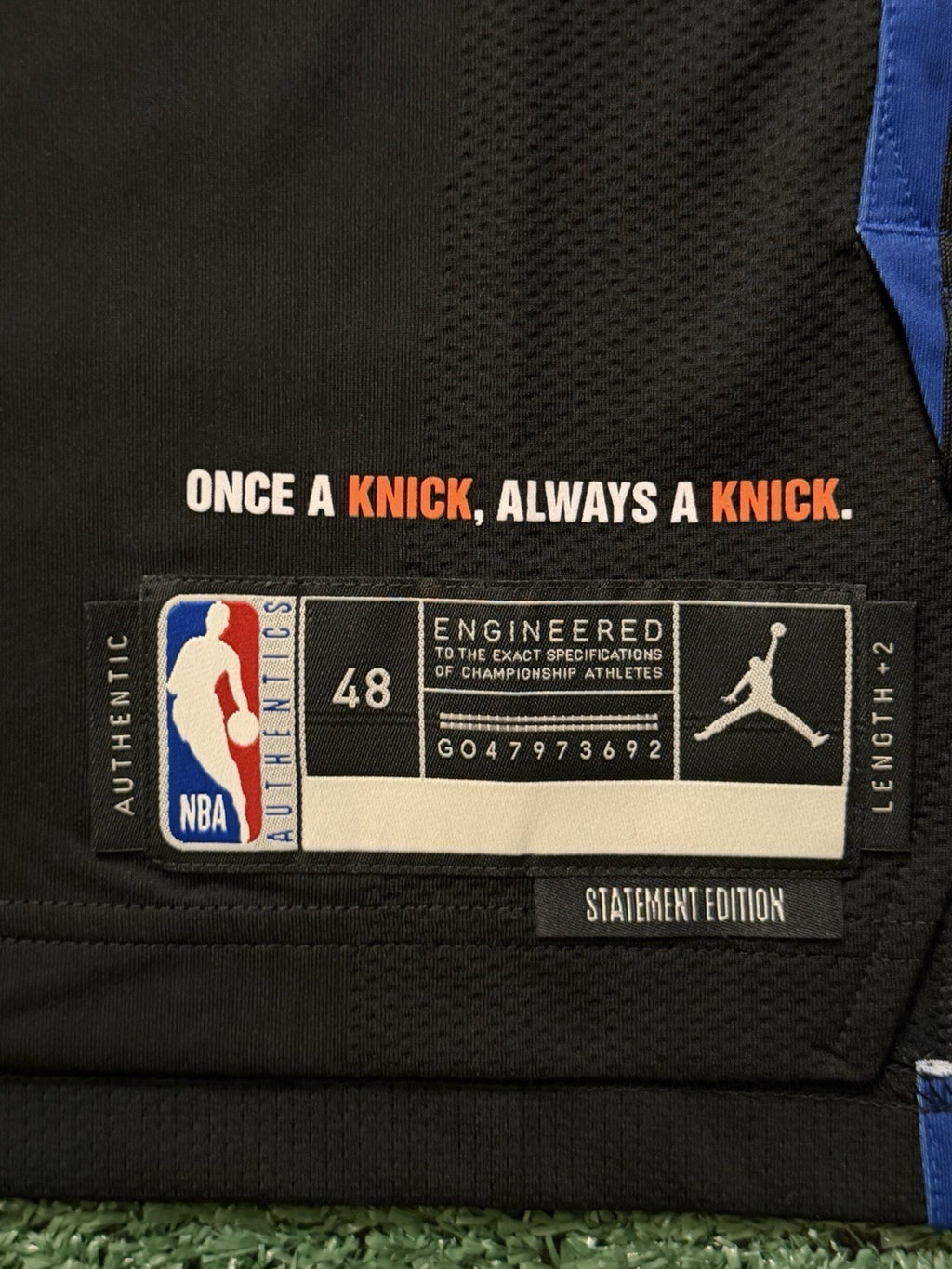 Jalen Brunson New York Knicks Jersey #11 Nike ADV Authentic Black Size 48 (L) NBA