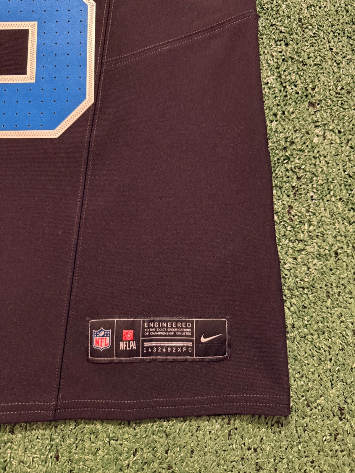 Jared Goff Detroit Lions Jersey #16  Nike Vapor FUSE Elite Black Size 44 (Large) NFL
