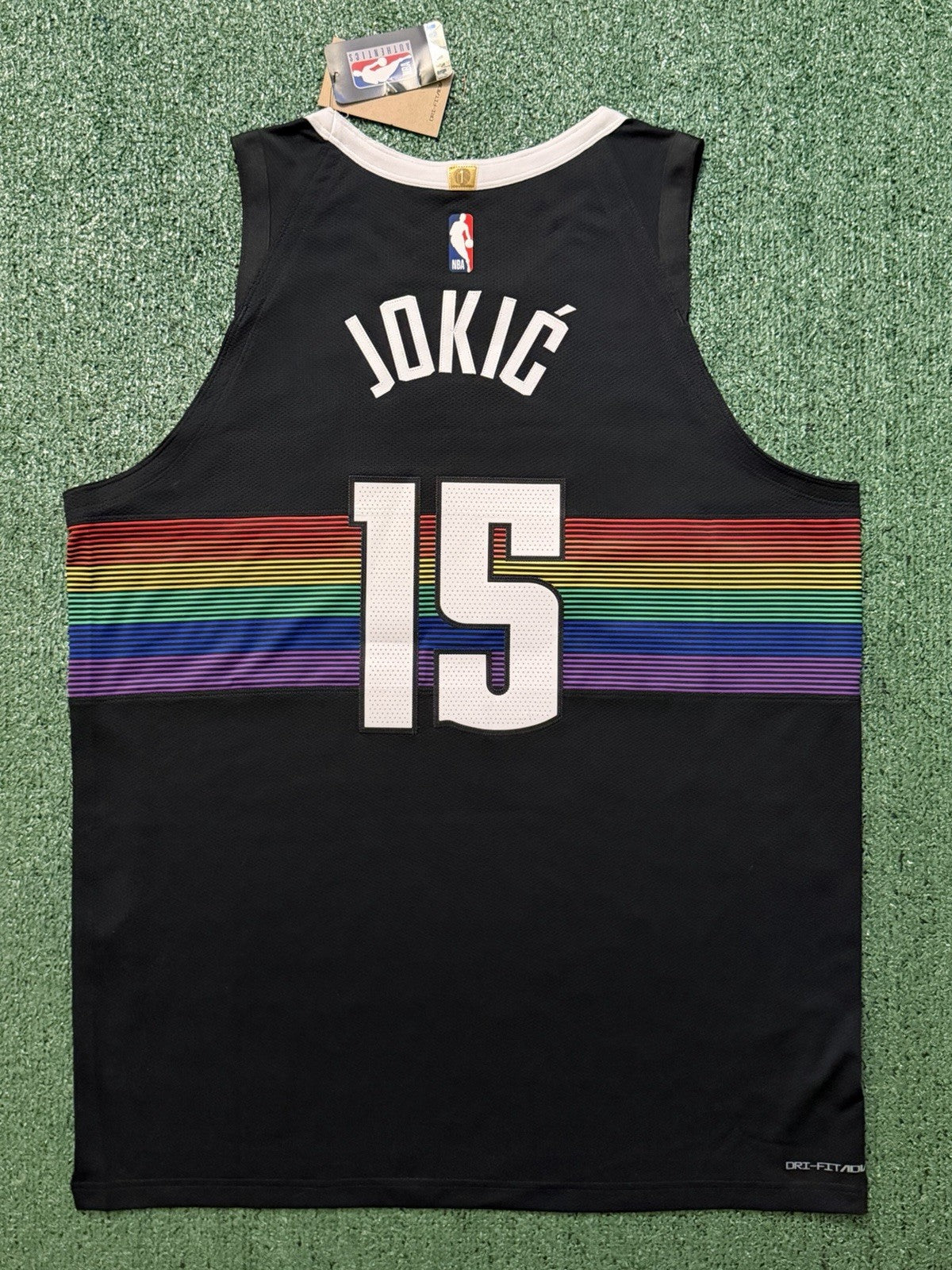 Nikola Jokic Denver Nuggets Jersey #15 Nike ADV Authentic Black Size 52 (XL) NBA