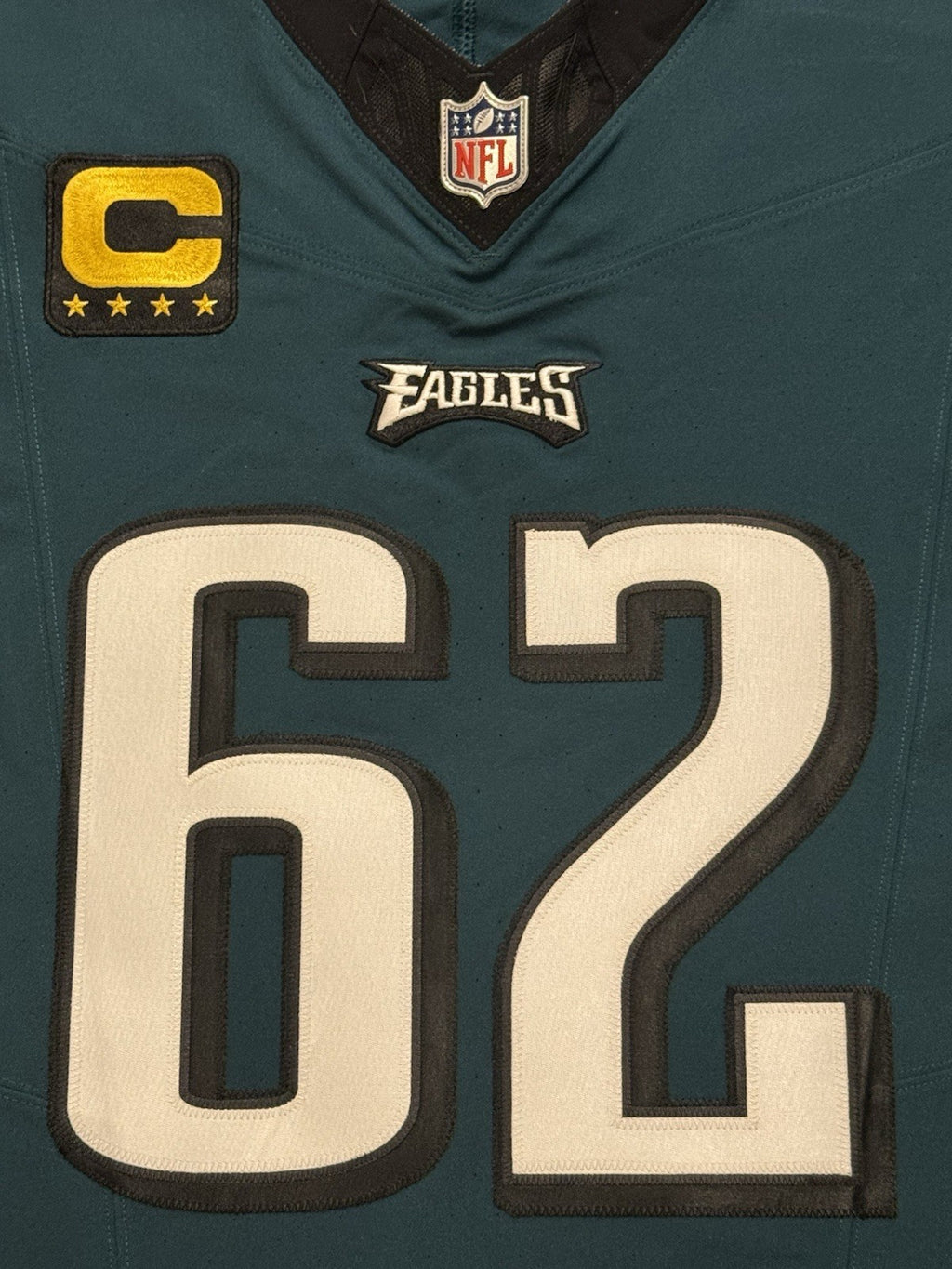 Jason Kelce Philadelphia Eagles Jersey #62 Nike Vapor FUSE Elite Green Size 48 (XL) NFL