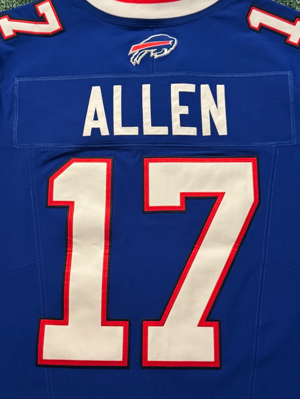 Josh Allen Buffalo Bills Jersey #17 Nike Vapor Fuse Elite Blue Size 44 (L) NFL