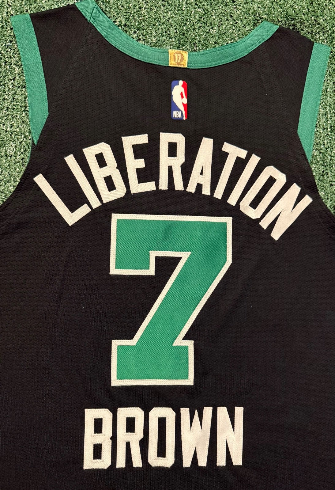 Jaylen Brown Boston Celtics Jersey #7 Nike Vaporknit Authentic Black Size 44 (Medium) NBA